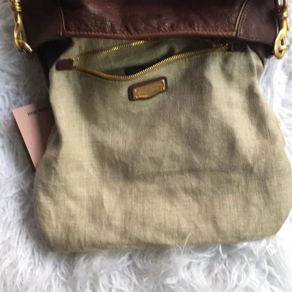 ✅️SOLD✅️Host Pick x2 MIU MIU/PRADA Leather Bag w/dust bag - Picture 13 of 17